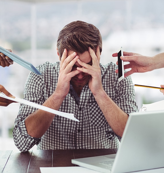 Stress, massage og depression